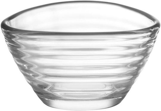 Gurallar Serving Bowl Round Glass Transparent with Diameter 6.9cm