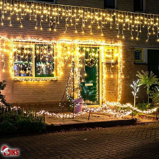 1000 Λαμπάκια LED 50μ. Θερμό Λευκό τύπου Βροχή