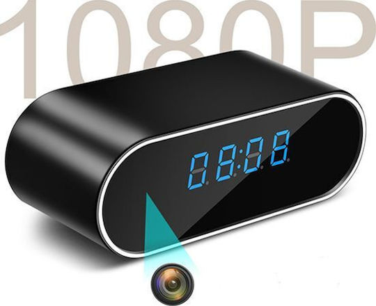 Cameră Ascunsă WiFi Ceas 1080p cu Slot pentru Card de Memorie și Senzor de Mișcare