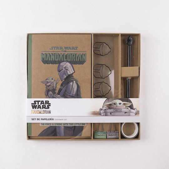 Set De Papetărie Mandalorian 10 Bucăți Verde