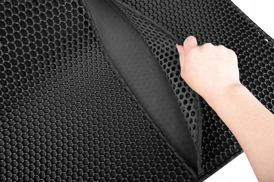 Covoraș De Litter Pentru Pisici Zola Mărime XXL 60 X 45 Cm Dublu Antiderapant Negru