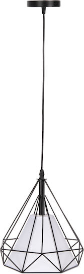 HomeMarkt LED Κρεμαστό Φωτιστικό Μαύρο 25x25x125εκ.