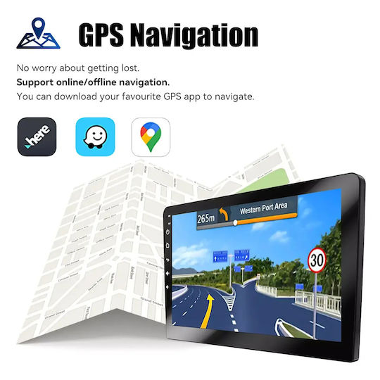Car Audio System for Skoda Fabia 2015-2022 (Bluetooth/USB/WiFi/GPS/Apple-Carplay/Android-Auto) with Touch Screen 9"