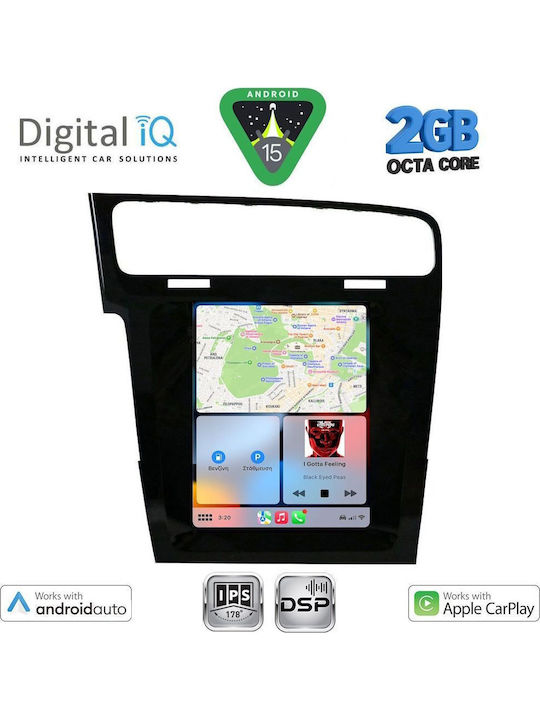 Digital IQ Auto-Audiosystem für Volkswagen Golf 2013 (Bluetooth/USB/WiFi/GPS/Apple-Carplay/Android-Auto) mit Touchscreen 4.1"