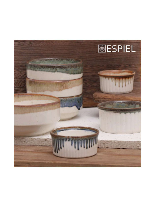 Espiel Essentials Ceramic Round Heat-Resistant Cookware for Souffle 9x9x4cm