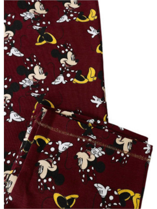 Disney Winter Damen Pyjama-Set Burgundy