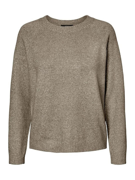 Damen Langarm Pullover Silver Mink