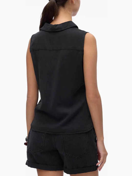 Vero Moda Harper Bluza Neagră