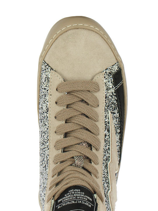 Sneakers Argintii Pentru Femei