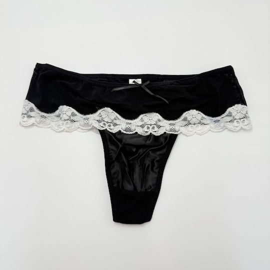 Set Lenjerie Femei Corset Dantelat Jartiere Braziliene Negre