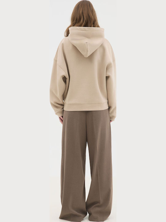 Sweatshirt with Hood Sand