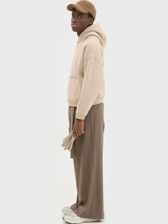 Sweatshirt with Hood Sand