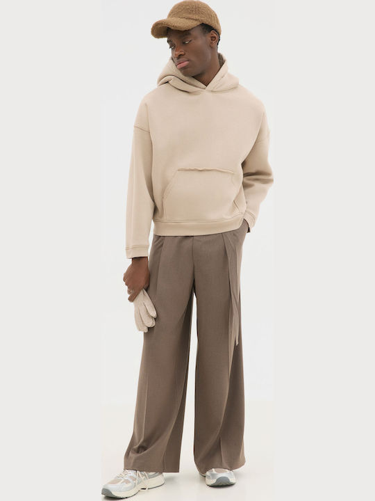 Sweatshirt with Hood Sand