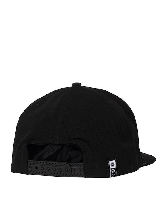 Salty Crew Long Range Snapback Cap Black