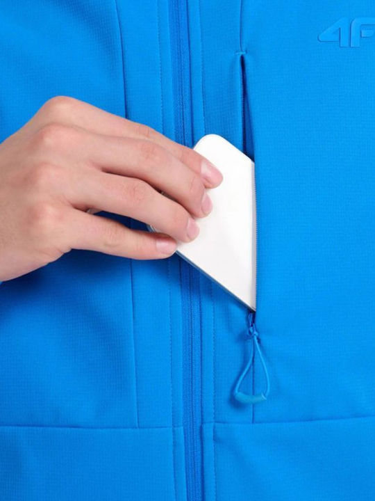 Winter Jacket Softshell Waterproof and Windproof Blue