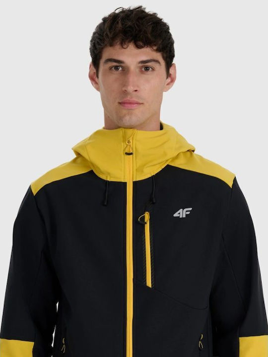 3 in 1 Winter Jacket Softshell Waterproof and Windproof Black