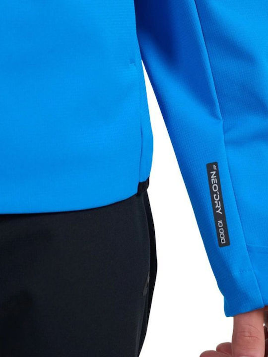 Winter Jacket Softshell Waterproof and Windproof Blue