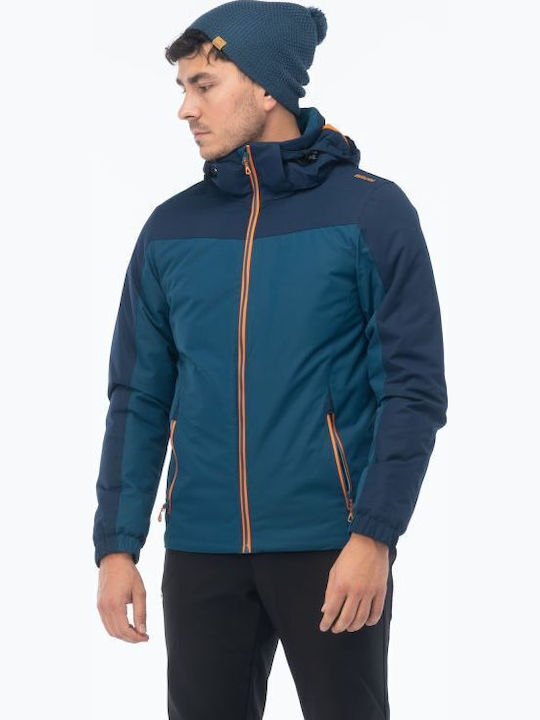 Jacke Puffer Wasserdicht und Winddicht Blau