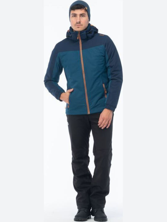 Jacke Puffer Wasserdicht und Winddicht Blau