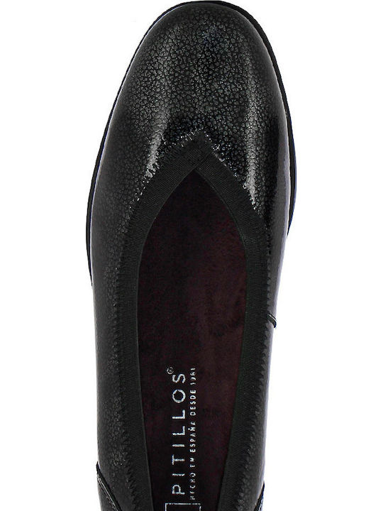 Leather Black Low Heels