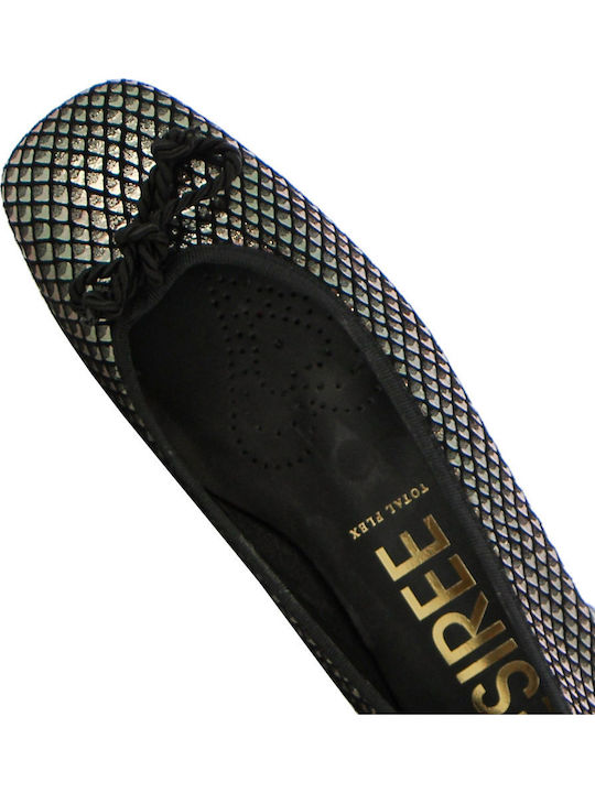 Fabric Ballerinas Gray