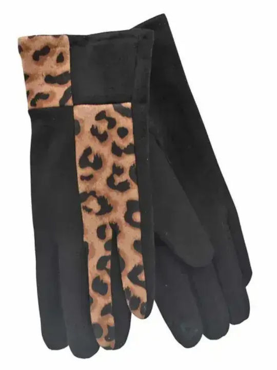Set with Beanie Knitted in Black color