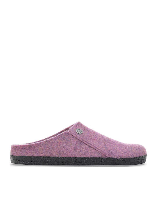 Zermatt Shearling Anatomical Women's Slippers with Fur Purple Narrow Fit