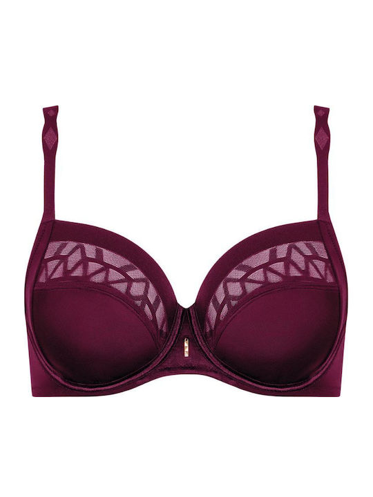 Purple Magenta Σουτιέν ohne Polsterung mit Bügel