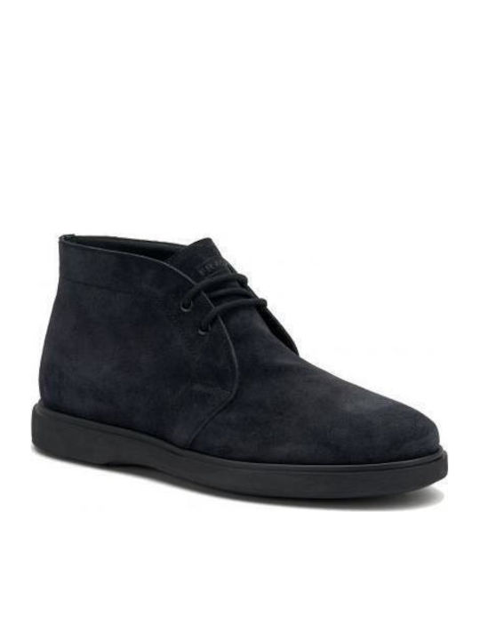 Suede Μπλε Ανδρικά Μποτάκια