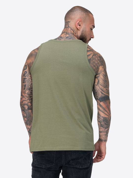 Moston Ανδρικές Φανέλες Αμάνικες Olive/black 2Pack