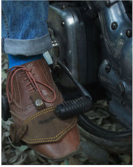 Trip Machine Motorcycle Gear Cover Shoe for Gear Lever Brown