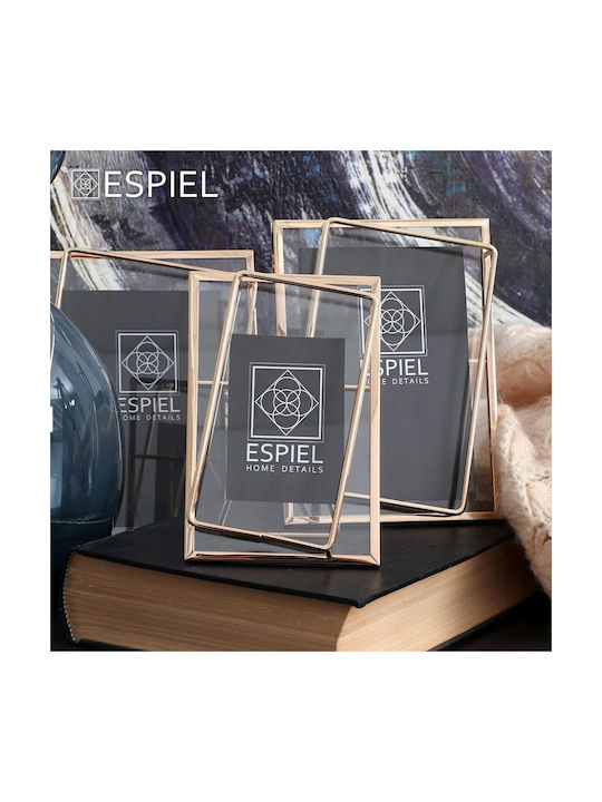 Espiel Κορνίζα Μεταλλική με Χρυσό Πλαίσιο