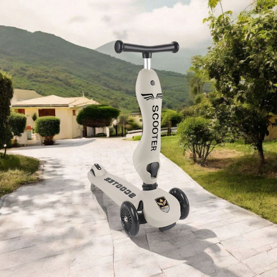 Kinderroller 3-Rad mit Sitz für 18 Monate Grau