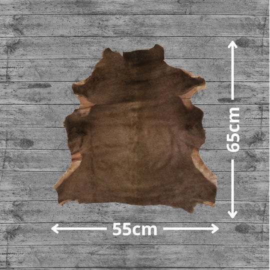 Δέρμα Κατσίκι Μουτόν 60x40cm Καφέ Σκούρο Rg15 Δέρμα Κατσίκι Μουτόν 60x40cm Καφέ Σκούρο Rg15