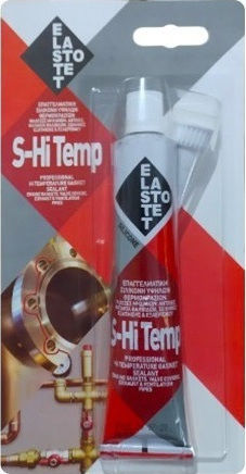 Elastotet S-hi Temp Σφραγιστική Σιλικόνη Υψηλής Θερμοκρασίας Κόκκινη 80ml