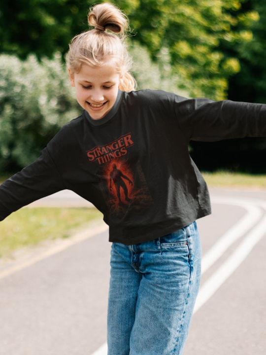 Kinderhemd Langarm Black Stranger Things