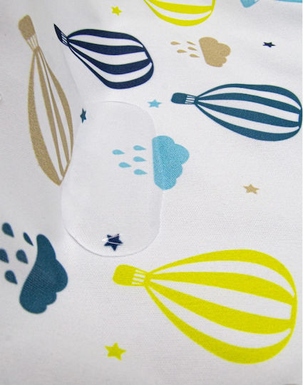 Baby Jem Salopetă material textil cu autocolant & Buzunar Albastru pentru 4 m+
