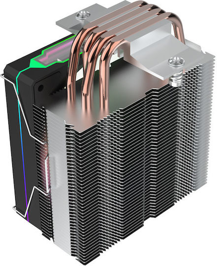 ProGaming PGS4A Cooler Procesor pentru Socket /A/M/4/A/M/5/1/2/0/0/1/1/5/x/1/7/0/0/ cu ARGB Iluminare