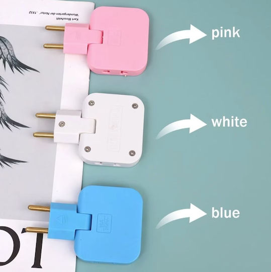 Πολύπριζο 2 Θέσεων με USB-A Μπλε