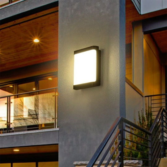 Lumină de exterior montată pe perete LED IP65 20W cu Alb Rece Lumină 20x16x5εκ.