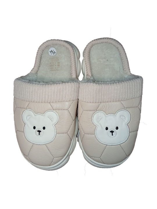Kinderhausschuhe Beige