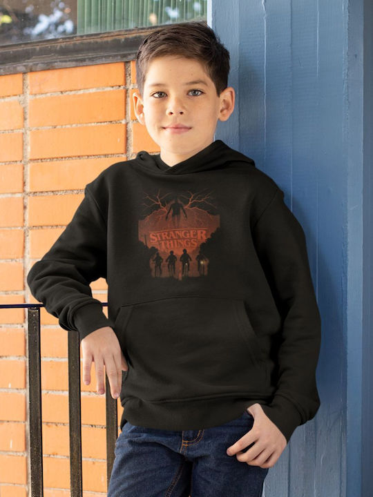 Kinder-Sweatshirt mit Kapuze Black