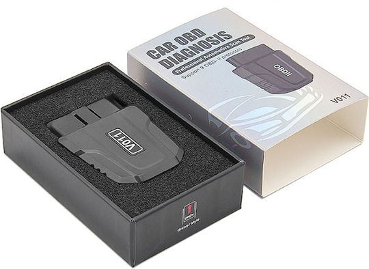 Techstar V011 ELM327 V2.2 OBD2 Car Diagnostic Tester BT5.4 Error Code Reader Real-time Data PIC18F25K80 Chip