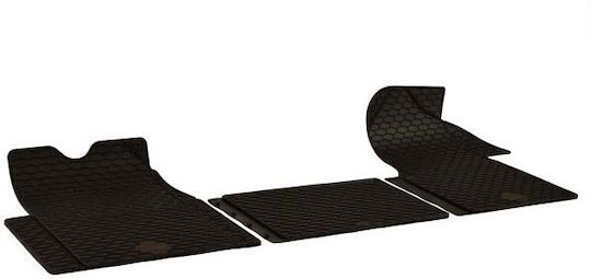 Umbrella Covorașe Față 3buc din Furtun pentru Opel Movano Renault Maestru Nissan Interstar 1998-2009 Negre