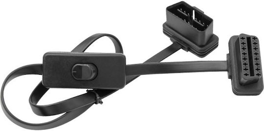 Techstar Auto Diagnosewerkzeuge Verlängerungskabel OBD 2 60 cm Ein/Aus-Schalter