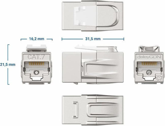 DeleyCON Keystone MK6067 RJ45 1τμχ