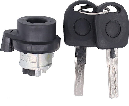 Cilindru De Aprindere + 2 Chei Audi A1 A3 A4 TT Q3 VW Golf V VI VII Jetta Passat Polo Caddy Tiguan Transporter Seat Leon Skoda Octavia OE Echivalent 6L0905855D 8E0905855A