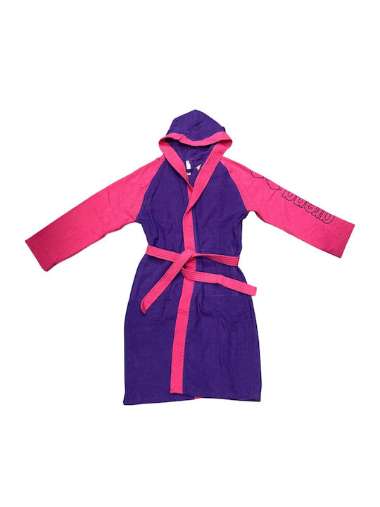 Μπουρνουζι Arena Cotton Robe Bicolor Violet-shocking Pink