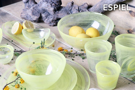 Espiel Espiel Set Glasses White Wine Cocktail Drinking Glasses from Glass in Yellow Color 120ml 6 Pieces