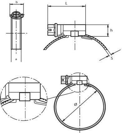 Cleme Coliere Asfa-l W1 30-45mm Mikalor 03008809